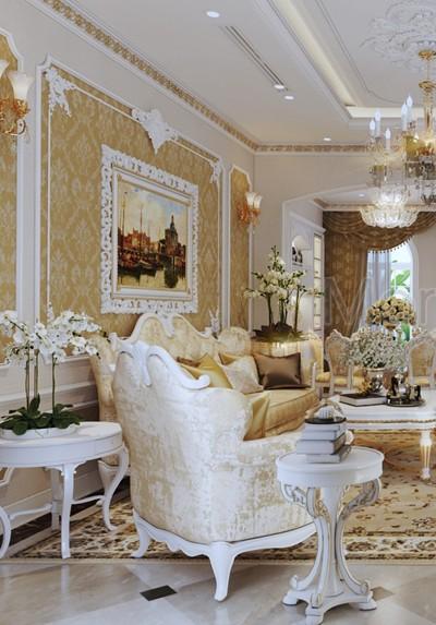 Thiết kế biệt thự tân cổ điển cao cấp Golden Mansion Phổ Quang