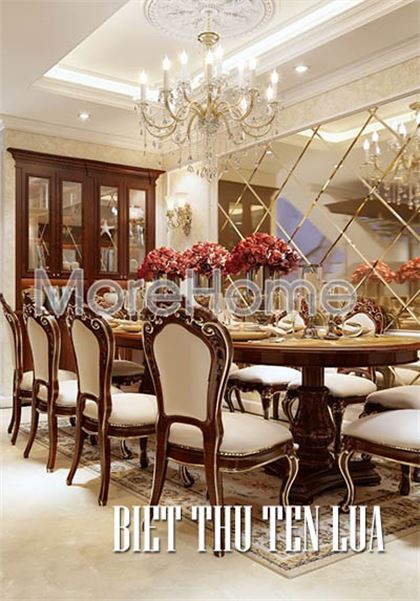 Thiết kế nội thất biệt thự tân cổ điển Tên Lửa