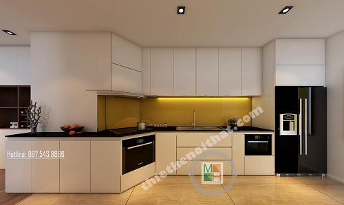 Làm mới không gian với tủ bếp Acrylic