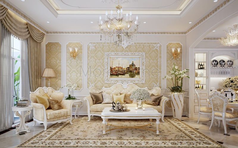 Thiết kế nội thất phòng khách đẹp phù hợp cho biệt thự, chung cư và nhà phố Mẫu thiết kế phòng khách đẹp được lựa chọn nhiều nhất
